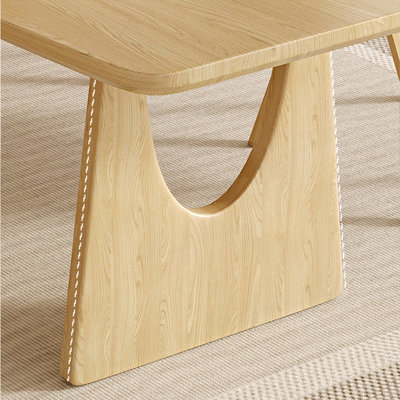 Brishher Modern Japanese style solid wood dining table set